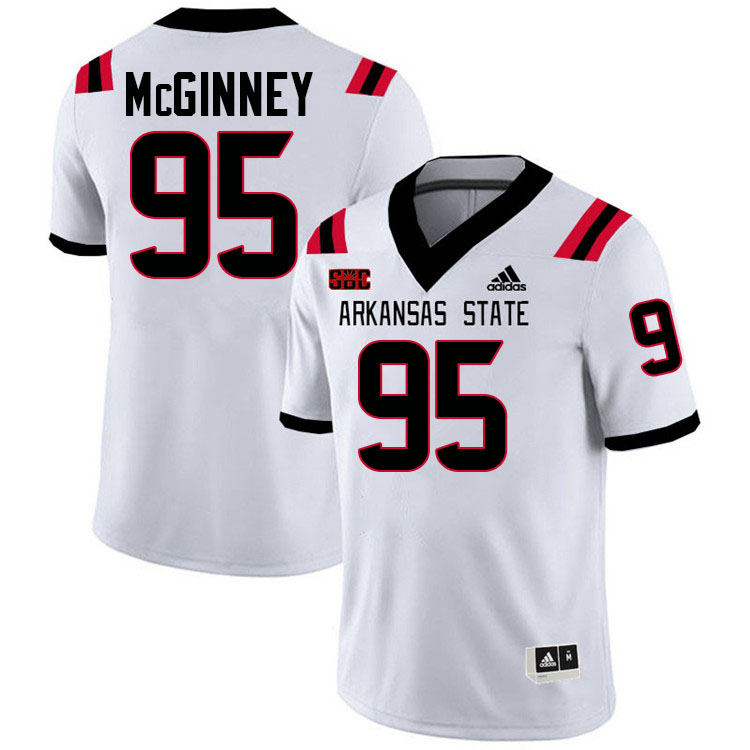 Jakwon McGinney Arkansas State Jersey,Arkansas State Red Wolves Football Uniforms,Jersey-White